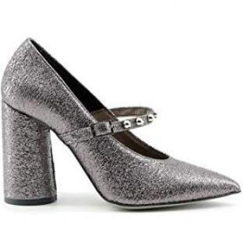 Made in Italia - Amelia Gray Studded Front Strap Pumps for Women