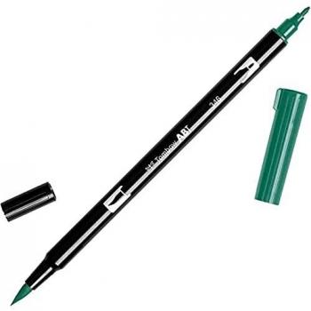 Tombow - Rotulador de punta doble, color verde