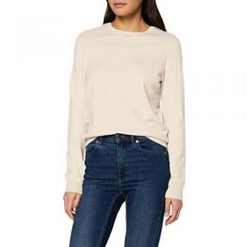 Vero Moda Vmhappy Basic LS O-Neck Blouse Boo suéter, Gris