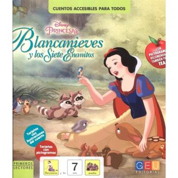 Cuentos Disney con pictogramas: Blancanieves y Los Siete Enanitos | Actividades con Tarjetas para Construir Oraciones | Educación Infantil | Editorial Geu - Walt Disney Company
