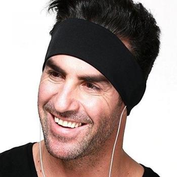 [Upgrade Cool Lycra] Sleep Headphones - Ultra Thin - Also May Be Used As Sleep Mask- Most Comfortable Headphones for Sleeping - Perfect for Air Travel, Sports, Relaxation, Meditation and Relief From Insomnia