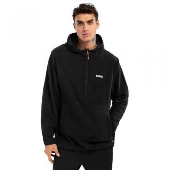 Sudadera Polar con Capucha para Hombre Avoriaz Siroko - Esquí y Nieve Negra