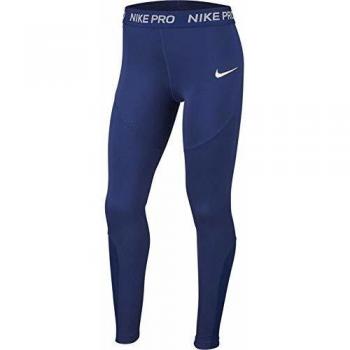 Nike G NK TGHT Train Studio PKT Mallas, Niñas, Blue Void/White, S