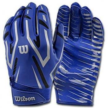 Wilson Embrague Guantes de Receptor de fútbol Americano, Azul Cobalto