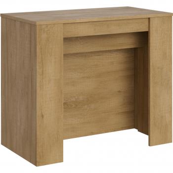 Consola extensible Venus 90x48/296 cm efecto roble natural