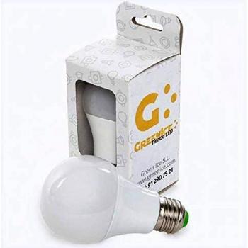 Greenice | Bombilla de LEDs Esférica Aluminio/Pc E27 9W 810Lm 30.000H Estuche Personalizado | Blanco Frío