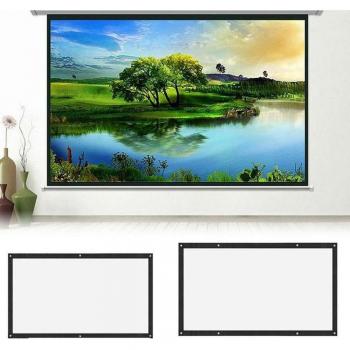 Pantalla de proyector portátil plegable 4:3 HD para cine en casa 3D montada en la pared