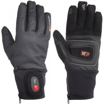 30seven Guantes calefactables para hombres y mujeres, con baterías de litio recargables, resistentes al viento y al agua, para esquí, ciclismo, equitación, dedos calientes, color negro, talla grande