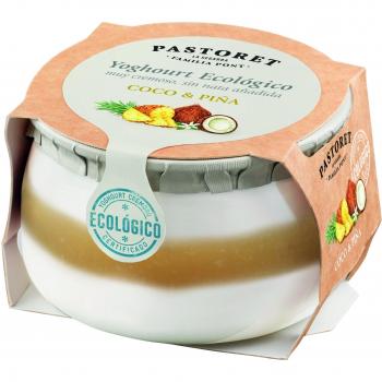 Pastoret - Yogur Ecológico Coco y Piña, 1 Unidad x 135 g