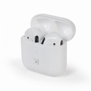 Gembird Valletta TWS-MLA-GW Auriculares Bluetooth Inalámbricos Dentro de Oído con USB Tipo-C para Llamadas y Música - Blanco