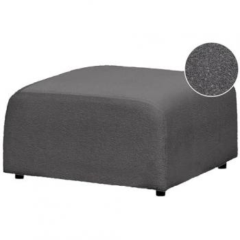 Otomana moderna de bouclé gris oscuro Falsterbo - reposapiés y asiento