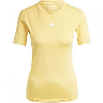Camiseta de fitness Adidas Essentials Tech Fit Train Mujer Amarillo L