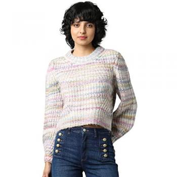 Jersey de mujer Only Carma multicolor con ajuste regular y escote amplio