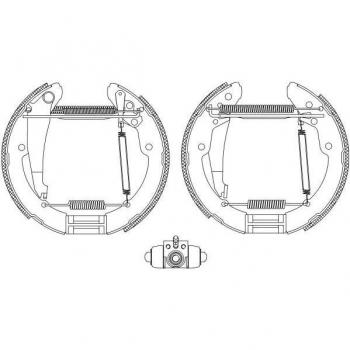 Kit de zapatas de freno TEXTAR 84052401, frenos de tambor