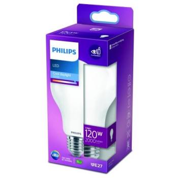 Bombilla LED estándar E27 13W 2.000Lm 6500K luz fría Philips 764555
