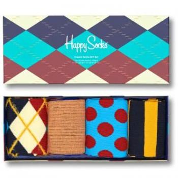 Set de Regalo de Calcetines Clásicos 4-Pack Happy Socks - Tallas 36-46, Multicolor