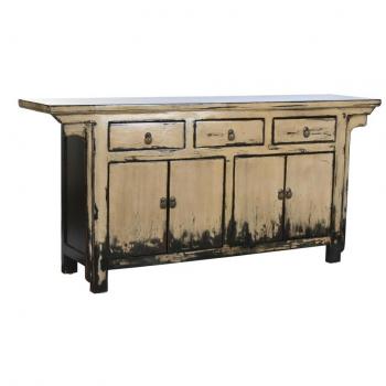 Aparador DKD Home Decor Madera de olmo Blanco Crema Marrón oscuro 176 x 42 x 83 cm