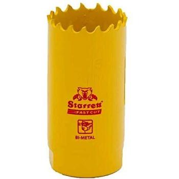 Starrett, corona perforadora Fast Cut, color amarillo, Ø 27 mm – FCH027