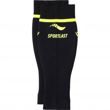 Sportlast Pro Pantorrilleras de compresión, Negro/Amarillo, S