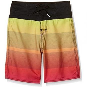 Rip Curl Sunset 17B/S - Bañador para niño, color amarillo fluo, talla 16