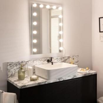 Espejo LED Táctil 70x50 cm Essauira con Luz Seleccionable (Cálido-Neutro-Frío)