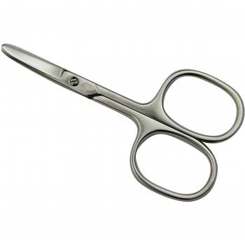 Tijeras para Bebé ERBE Premium Line, 8 cm, curvadas, lisas, niqueladas, puntas redondeadas, unisex
