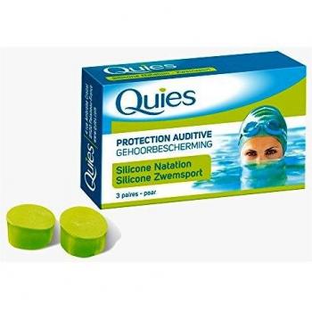 Quies protection auditive silicone natation 3 paires