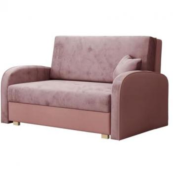 Sofá-cama Columbus 162 con caja de ropa de cama, dimensiones 133x85x98cm, modelo Mono 235 y Sorriso 10