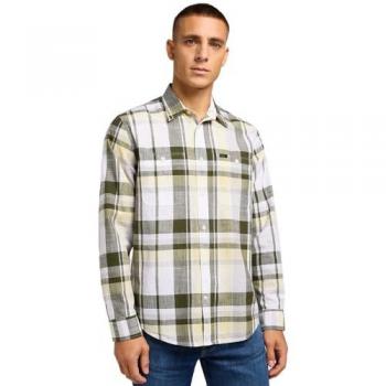 Lee Camisa Worker Shirt 2.0, de manga larga, color kale, talla XXL para hombre