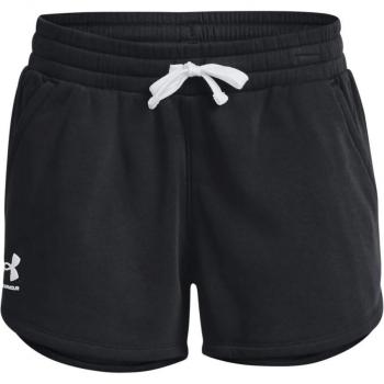 Under Armour Pantalones Cortos Rival Fleece para Mujer, Color Negro, Talla XS, Material de felpa suave, diseño ligero y cómodo, ideal para actividades deportivas y uso diario