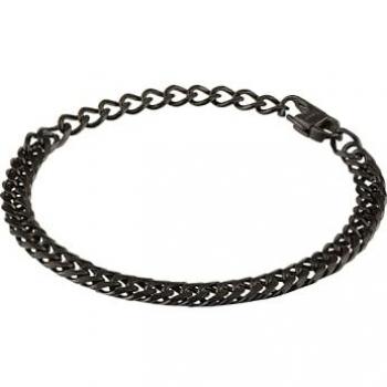 Pulsera de Hombre Breil Gritty en Acero Plateado Talla 22 Sin Piedras - TJ2974
