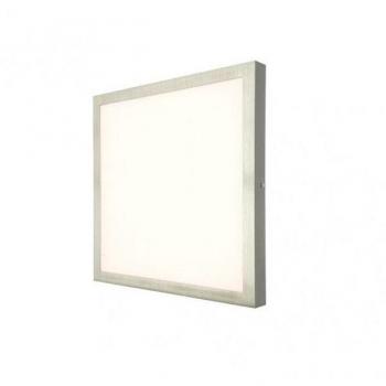 Plafón LED FABRILAMP 36w 4000k 3,5x40x40 Cm Plano Niquel 3060lm