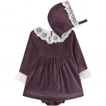 Gocco Vestido Terciopelo, Bebés, Morado
