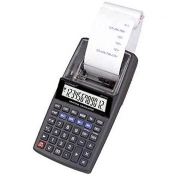 Calculadora Q-Connect KF11213 con Impresora, Pantalla y Papel, 12 Dígitos, Color Negro, Tinta Azul
