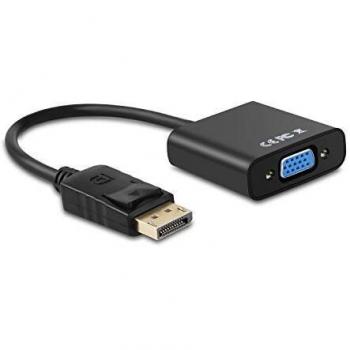 AISENS - A125-0367 conversor displayport a sVGA, DP Macho a SVGA Hembra, Negro, 15cm
