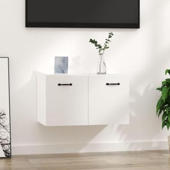 Armario de pared blanco 60x36,5x35 cm madera contrachapada multicapa