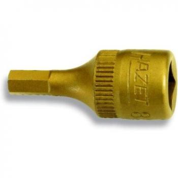 Inserto de destornillador HAZET 1/4 (6,3 mm) - Hexágono interno 6 mm - Longitud 28 mm - Modelo 8501-6