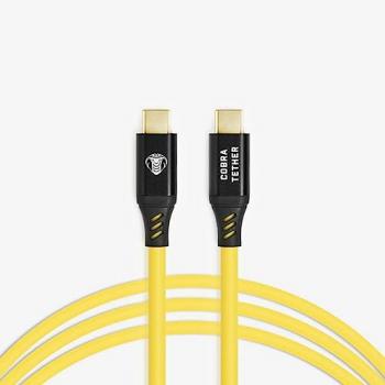 Cable Tether USB-C a USB-C Recto 10 m Amarillo