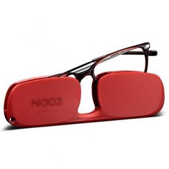 Nooz Gafas de Lectura - Color Rojo Corrección +3.00 - Forma Rectangular - Para Hombres y Mujeres - Modelo Bao Colección Essential