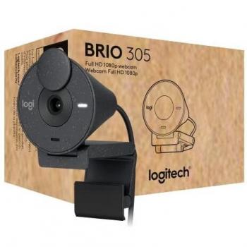 Logitech Brio 305 Cámara Web 2 MP 1920 x 1080 Pixeles USB-C Color Grafito