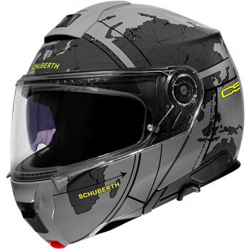 Casco Modular Schuberth C5 Globe Gris Talla XS