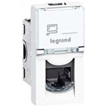 Legrand Mosaic RJ45 Cat 6A STP Wall Plate Module 22.5x45mm