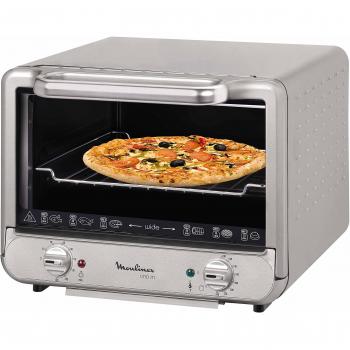 Moulinex Uno M - Horno, 1300 W, grill de 700 W, capacidad de 15 litros, color plata