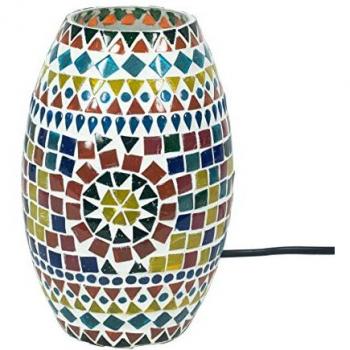 Lámpara de Mesa Árabe Multicolor 13x13x21cm - Signes Grimalt