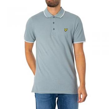 Lyle & Scott Men's Tipped Polo Shirt - Blue, Size XL