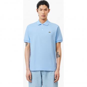 Lacoste Men's Classic Fit Short Sleeve Polo Shirt L1212 - Blue 4XL with Logo Embroidery