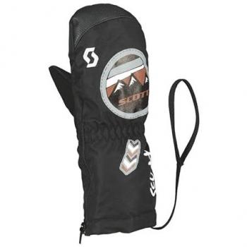 Manopla Junior Scott Ultimate Tot Negro - Manopla de esquí, diseño junior, color negro, material resistente al agua, aislamiento térmico, puños ajustables para mayor comodidad y protección contra el frío