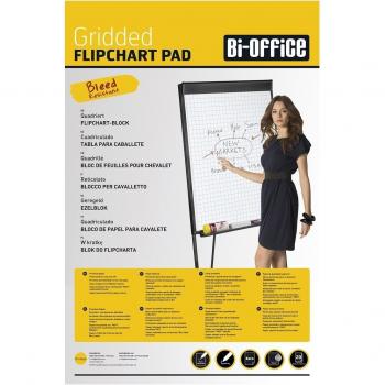Bi-Office FL035903 - Bloc para rotafolios reticulado, Euro, 80 g/m²