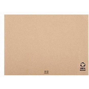 EcoTable 500 Mantelitos Individuales de Papel Reciclado, Biodegradable, Tamaño 31x43 cm, Color Natural