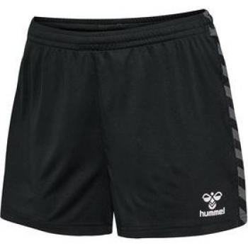 Hummel Pantalón Corto Authentic para Mujer - Pantalones cortos deportivos, diseño moderno, tejido ligero y transpirable, ajuste cómodo, ideal para actividades al aire libre y entrenamiento